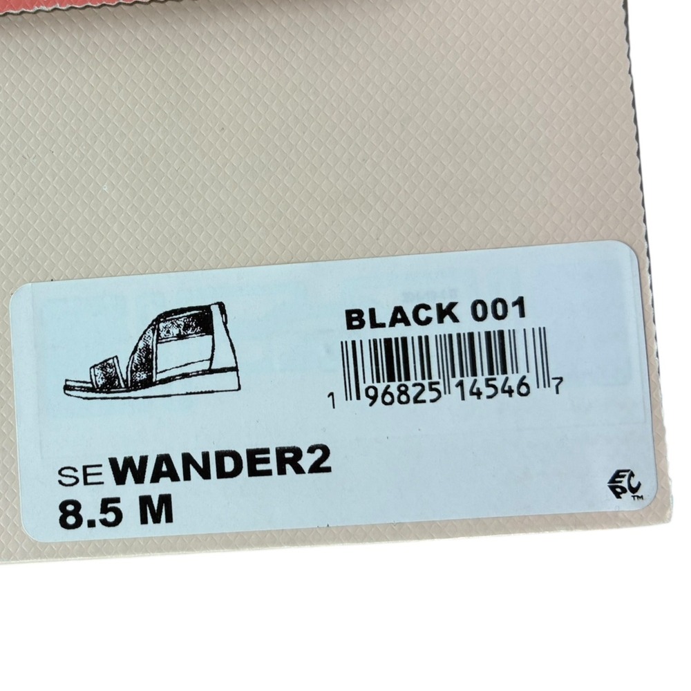 Easy Spirit Wander2 Black 8.5M Strappy Sandals Rear Zip Arch Support‎ W/ Box - Picture 8 of 8